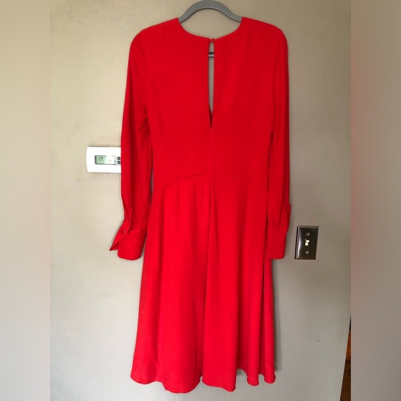 NWT EQUIPMENT Faun Twist Knot Red Aura Dress Size 6 - Picture 7 of 13